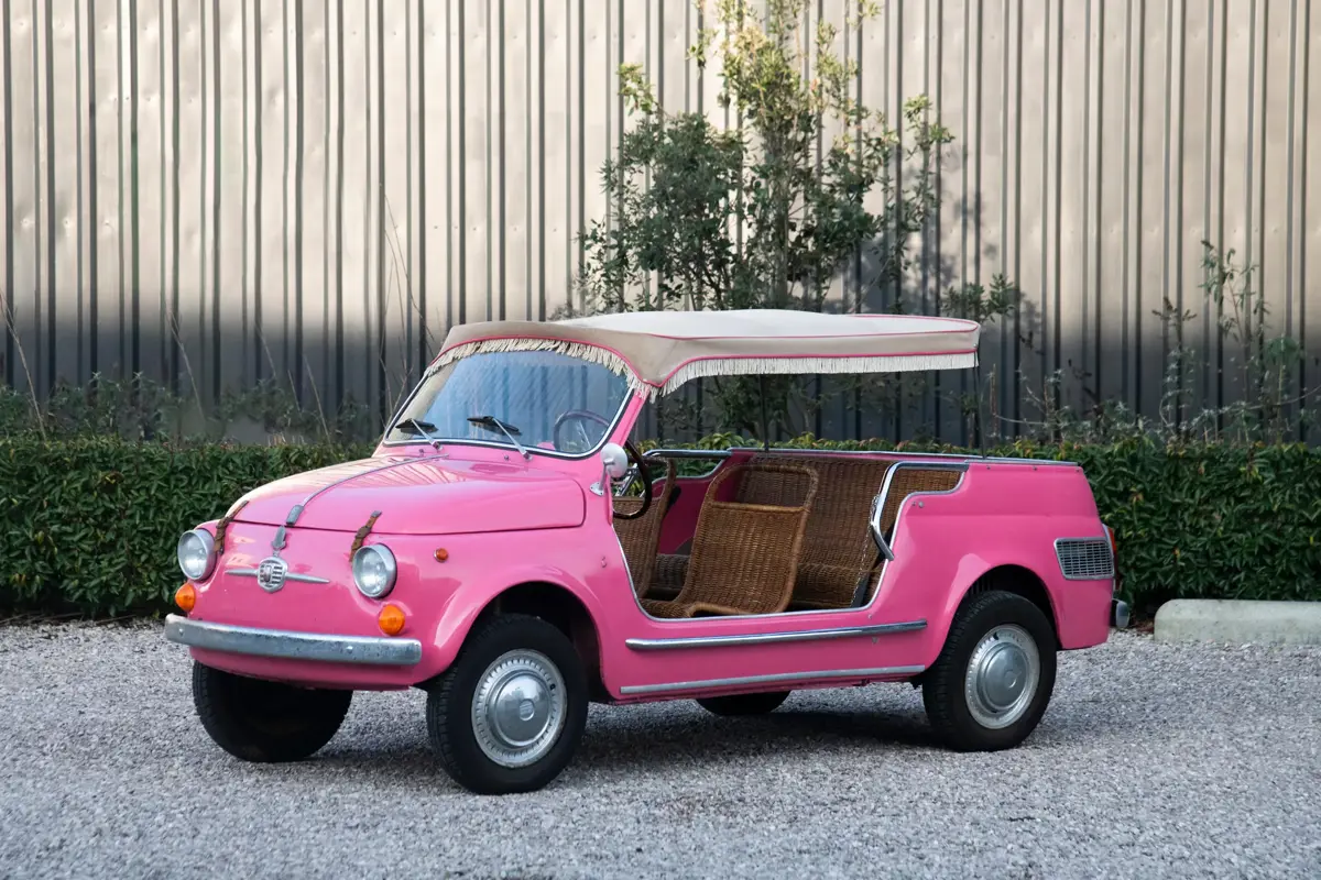 1955 Fiat 500 Giardiniera Coachwork by Carrozzeria Ghia Jolly Beach Car — photo 1